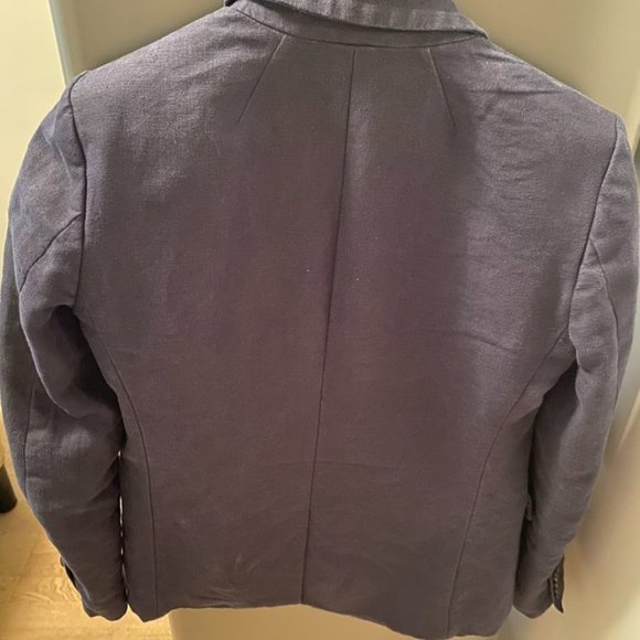 navy blue J.Crew structured blazer. Size 2P - Picture 2 of 4